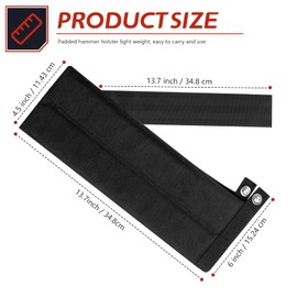Padded Hammer Holster Replaces Diamondback Tools Belt Holder, Hammer Sleeve Compatible with Diamondback Tool Pouch Belts or Other Tools Belt for Right Handed Hammer Holder
