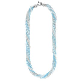 Venetiaurum - Women's Multi-strand Necklace In Glass And 925 Silver - Made in Italy Certified Jewel