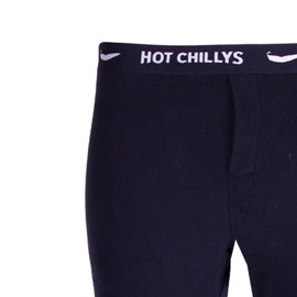 Hot Chillys Men's La Montana Breathable Durable Heavyweight Active Fit Base Layer Warming Fleece Long Underwear Bottom Pant, Black, Small