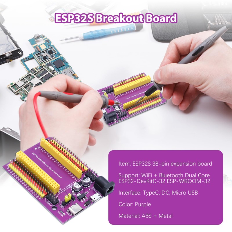 ESP32 Breakout Board AYWHP 3 Pieces CP2102 USB-C Type-C IoT