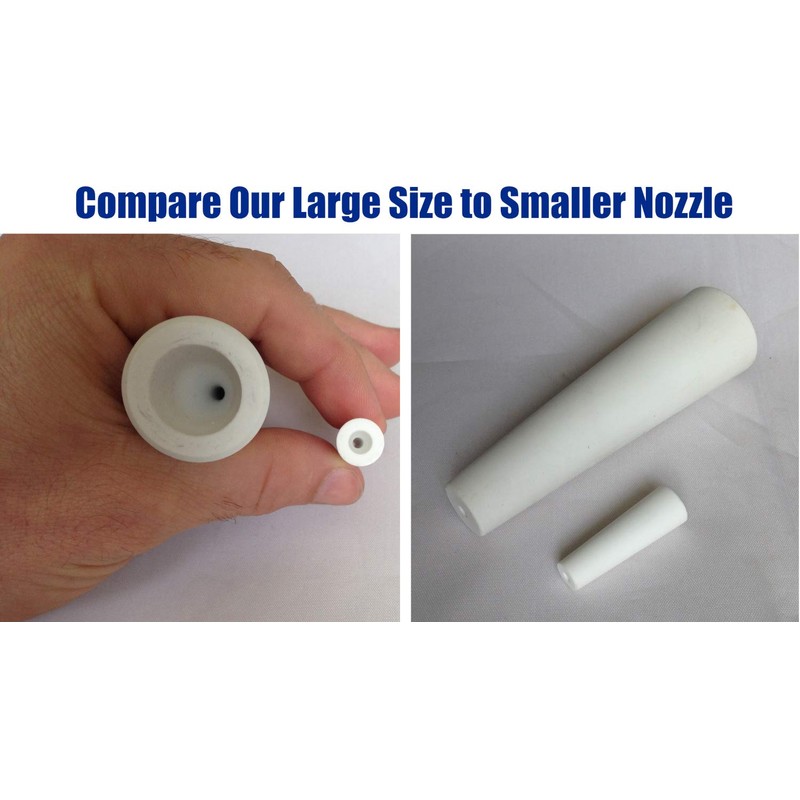 Large Ceramic Sandblaster Assembly: C1 (5/16" ID) Nozzle Tip, Steel