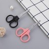 Round Safety Tip Nose Hair & Eyebrow Trimming Scissors Pink 10ea