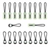 20 Pcs Self Luminous Zipper Pulls,Glow in The Dark Zipper