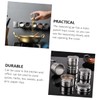 Sosoport 8pcs Magnetic Stainless Steel Spice Containers Airtight Spice Jars