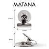 MATANA Super Strong Stainless Steel Magnetic Clips for Magnetic Board,