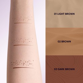 2CHILL Waterproof 2-in-1 Freckles Pen, Long-Lasting Freckle Pen, Freckle Stamp with Two Tips and Eyebrow Pencil, Simple, Natural Makeup for All Skin Types (02 Brown)