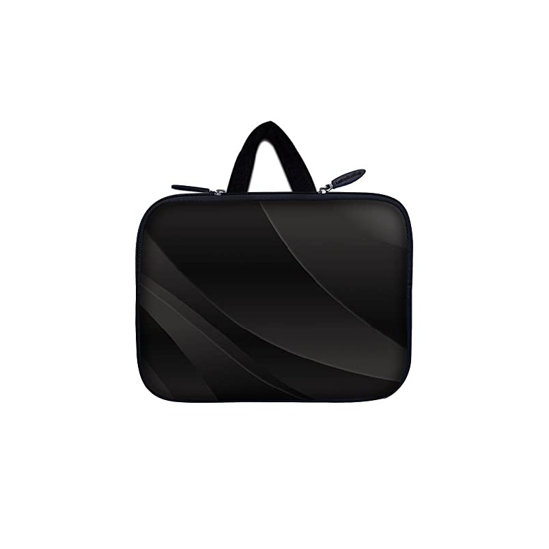 Tablet Sleeve Carrying Case w/Hidden Handle - Twilight Gray Black