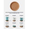 Sweese Cork Coasters - 4 Inch Perfect for Most Kind