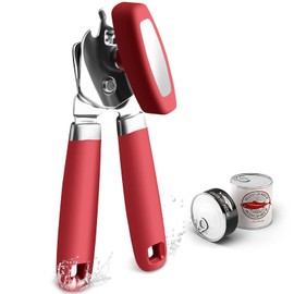 Can Opener,Professional 3-In-1 Multifunctional Manual Can Openers Bottle Opener,Kitchen Durable Stainless Steel Heavy Duty Can Opener Smooth Edge for Kitchen Seniors Friendly