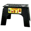 B&R Plastics 104-6BK Black 12" EZ Foldz Step Stool