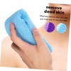 PACKOVE 4Pcs Exfoliating Body Washcloths Gentle Dead Skin Removal Nylon