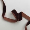 Micomon 3/8 Inch Brown Velvet Christmas Crushed Velvet Ribbons by