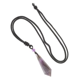 Beavorty 2pcs Unique Design Crystal Pendant Necklace Natural Crystal Jewelry for Women Girls Choker Necklace Smooth Touch