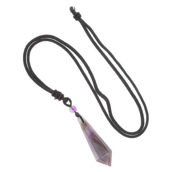 Beavorty 2pcs Unique Design Crystal Pendant Necklace Natural Crystal Jewelry