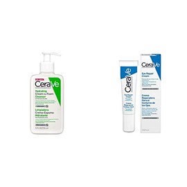 CeraVe Limpiadora Crema-Espuma Hidratante Facial Diaria para Piel Normal a Seca 236ml  Crema Reparadora para el Contorno de Ojos 14gr Crema...        