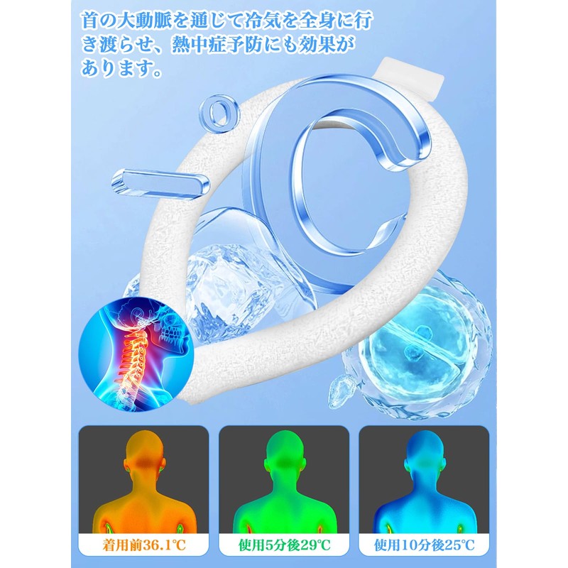 Ice Neck Ring, Cool Neck Ring, 28°C, New in 2024,