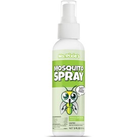 Ms. Pixie's Mosquito Spray, Natural Mosquito Repellent for Outdoor & Indoor Use, 3 oz (90mL)