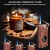 All-in-one Torch Lighter with Tool, Holder, Windproof Flame, Refillable Butane