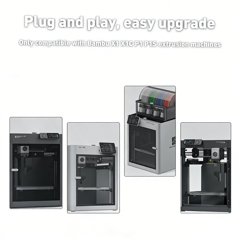 for Bambu Lab X1/P1 Series Extruder Upgrade Kit, CNC Metal