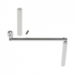 cyclingcolors Crank for roller shutter crank steel with counter handle and pin blind window bay mechanism, diameter 10 mm, length 255 mm