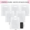 Kosiz 1000 Pcs Plastic Shopping Bags Bulk 9 x 12