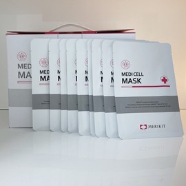 Merry Kit Medicell Mask Pack 25g / 메리키트 메디셀 마스크팩 25g X 10EA+7EA 다크리닉팩