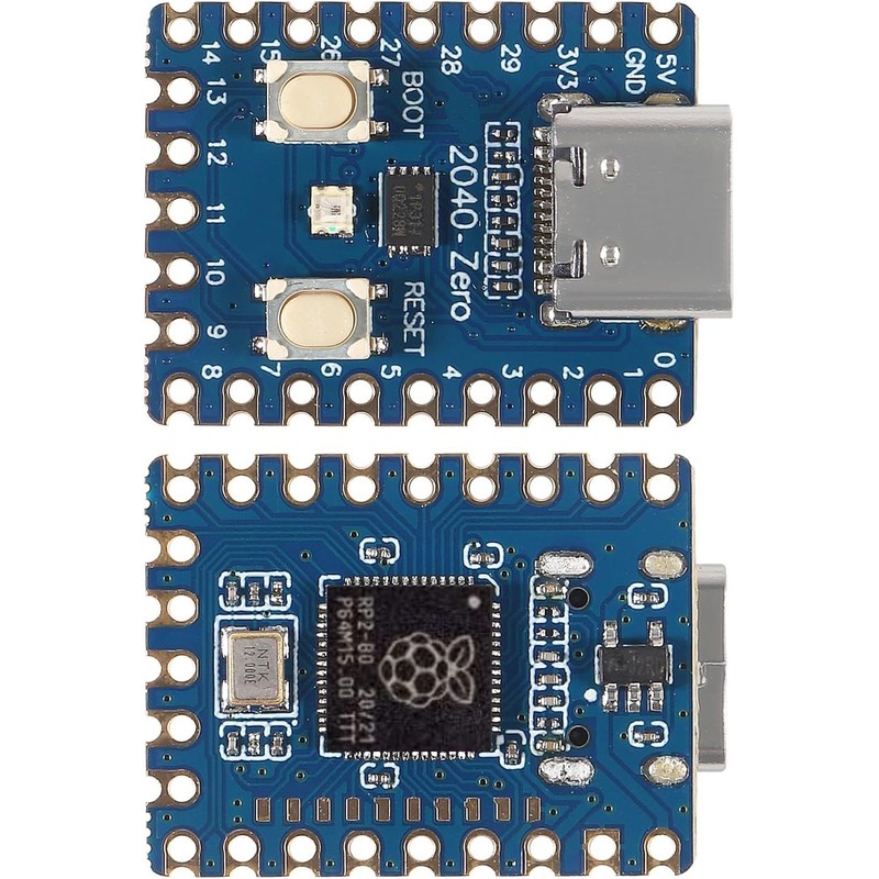 DUBEUYEW 3 Pack Raspberry Pi 2040-Zero Mini Microcontroller Board Based