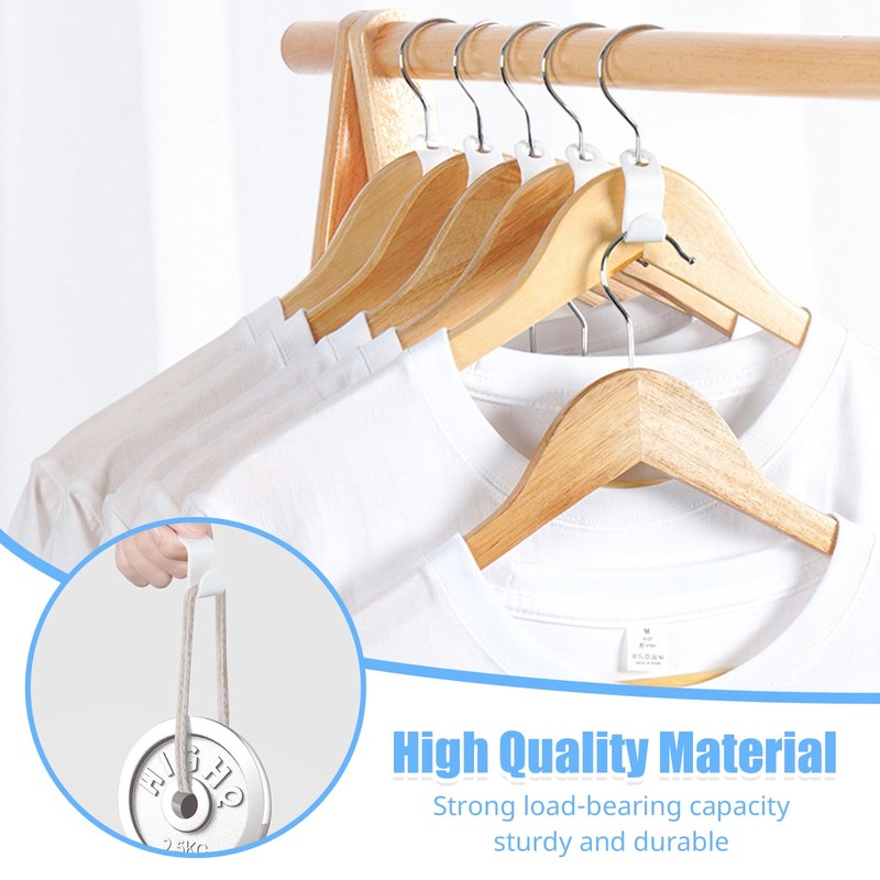 OWLMATE Pack of 80 Clothes Hangers, Space-Saving, Space-Saving Hangers, Connection