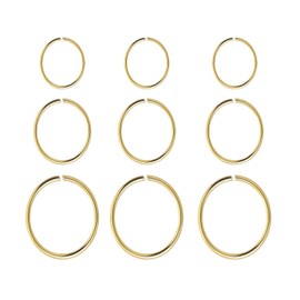 IUDWCG Stainless Steel Nose Ring Piercing Earrings Belly Button Ring Lip Ring, Stainless Steel