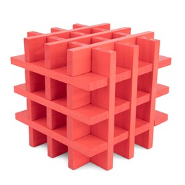 New Classic Toys P2CRD45 Wooden Planks, 45 Pieces-Red