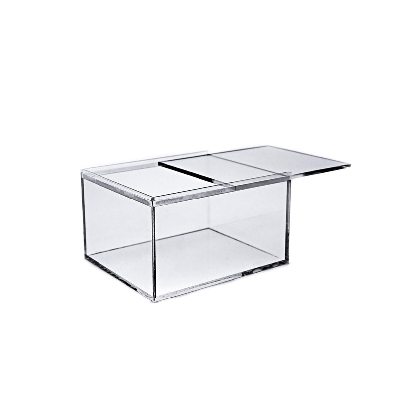CAJA ACRILICO CRISTAL 100% ACRILICO, 10.5 CM X 13 CM