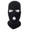 Mens Black Knit Thermal Face Ski Mask