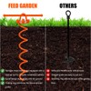 FEED GARDEN 16 Inch Spiral Ground Anchors Kit Heavy Duty