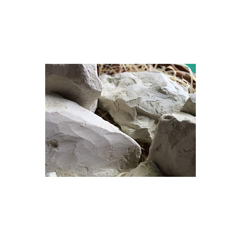 GREEN edible Clay chunks (lump) natural for eating (food), 8