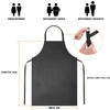 BURNTOP 2 Pack Waterproof Rubber Adjustable Apron 40" Aprons for