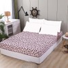 JQWUPUP Leopard Print Microfiber King Fitted Bed Sheet, Fitted Sheet