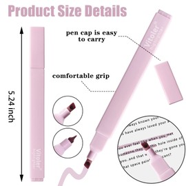 Piochoo Pastel Highlighters,8pcs Bible Highlighters with Chisel Tip,Cute Markers Highlighter No Bleed,Bible High Lighters Assorted Colors for School Journaling