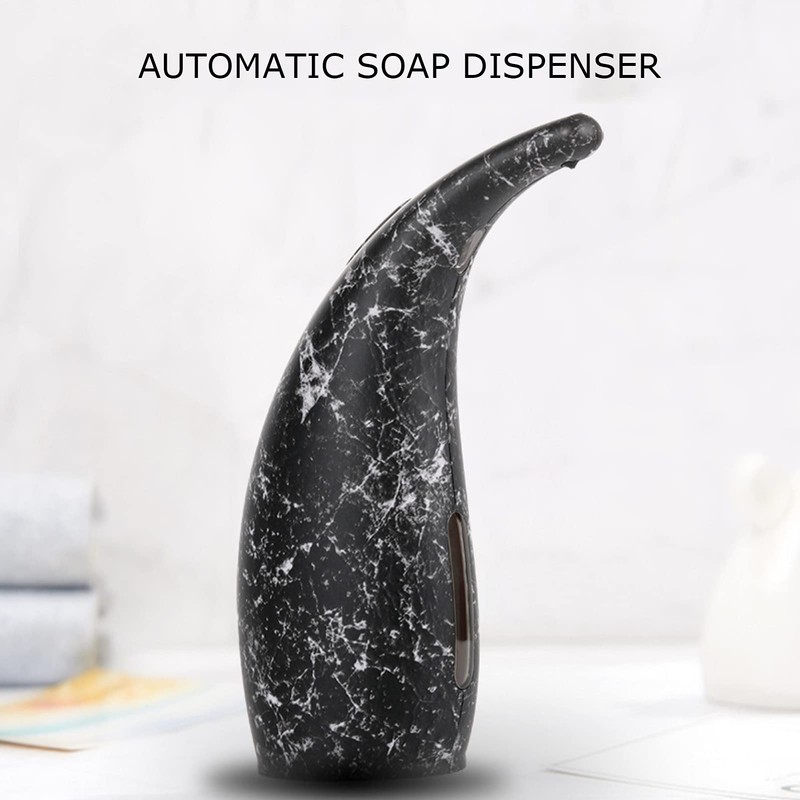 Soap Dispenser, 300 ml, Marble Black, Automatic Soap Dispenser, Infrared