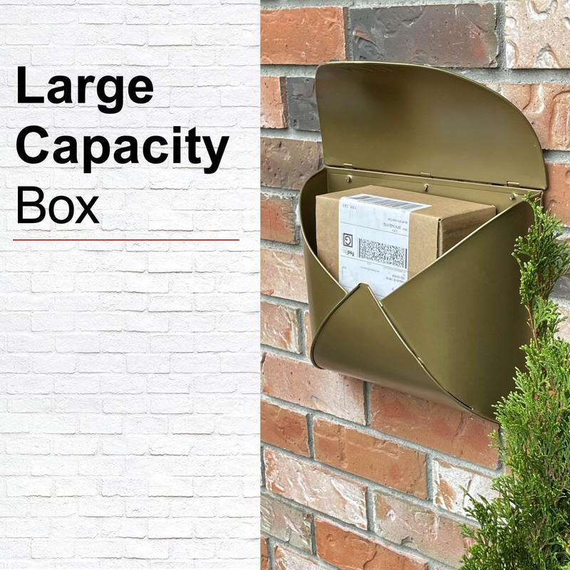 NACH Wall Mount Mailboxes for Outside, 12.5 x 5 x