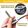 COLYUPO 8Pcs Thread Taps Set Adjustable Tap Wrench Kit with