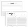MOKTREGD Recipe Cards 4x6 White, From the Kitchen Of 100