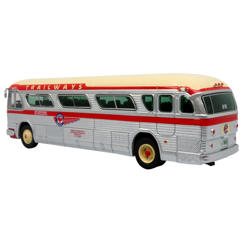 DCD 1959 for GM PD4104 Motorcoach Bus Continental Trailways Silver