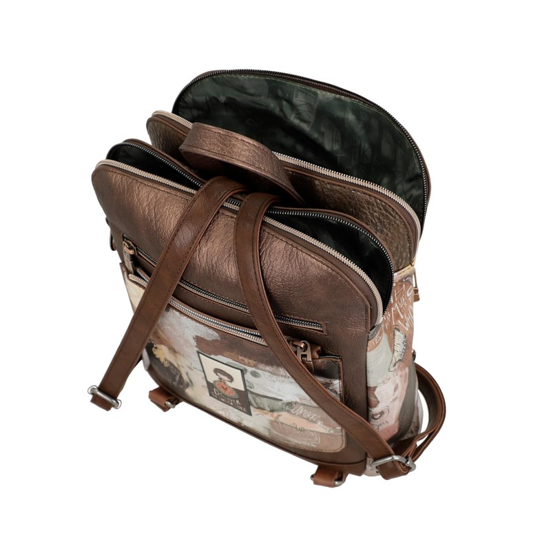 Anekke 3 Compartments Multi Compartment Large Capacity Backpack 28/31/11 cm