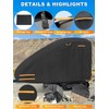 Small Mini Excavator Cover, 420D Waterproof Zippered Storage Cover |
