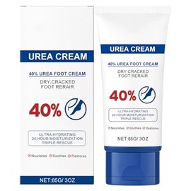 Urea Cream 40 Percent for Feet - Urea Foot Cream - Foot Cream for Cracked Heels and Dry Skin - Deep Moisturizing Cracked Heel Skin Cream Softens Foot Skin - 85g