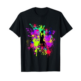 Colourful Wheelchair Basketball Gift Idea for Athletes Fans T-Shirt