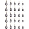 25 Pcs Fishing Sinker Weights Kit, Water Drop Shape Sea
