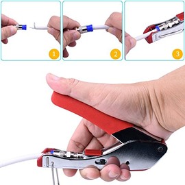 Gaobige Coax Cable Crimper Tool Kit, rg6 rg59 Coaxial Compression Tool, Wire Stripper, 10pcs RG6 F Connectors