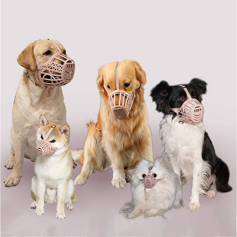 Basket Dog Muzzle for Large Medium Small Dogs, Cage Muzzles