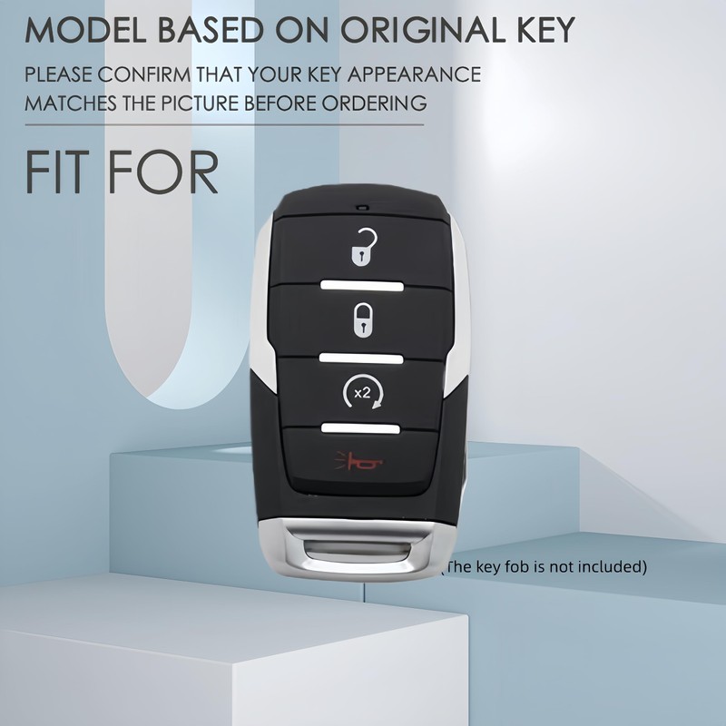 Laisiou Silicone Remote Key Fob Cover Case Protector for Ram